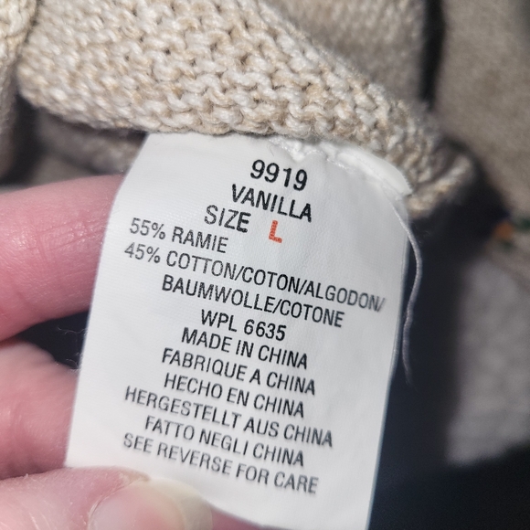 Woolrich Vintage Patchwork Cardigan Women's Size Large Winter Cozy Country - Picture 12 of 12